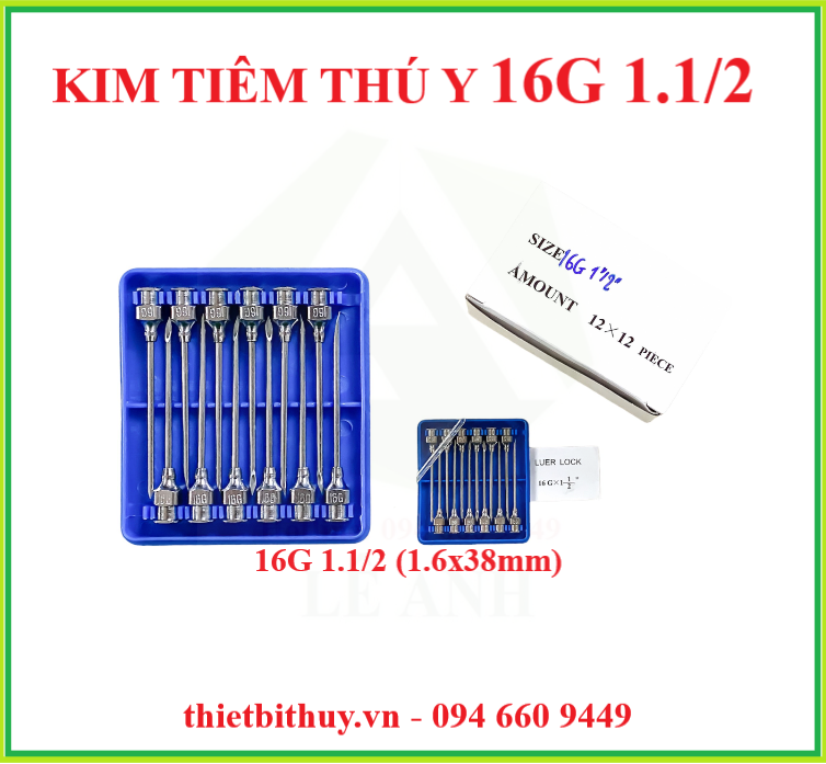 KIM TIÊM 16x38 - XILANH INOX 20ML - THIETBITHUY.VN