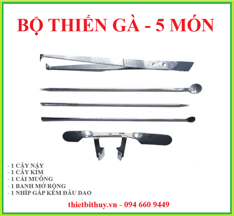 bộ dụng cụ thiến gà 5 món - thietbithuy.vn