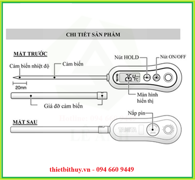 NHIỆT ẨM KẾ TANITA TT513 - THIETBITHUY.VN