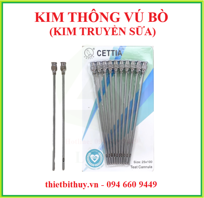 KIM TRUYỀN SỮA - KIM THÔNG VÚ BÒ - DỤNG CỤ NUÔI BÒ