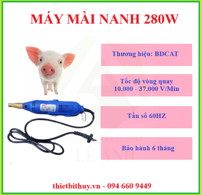 MÁY MÀI NANH 180W - BẤM NANH HEO CON - thietbithuy.vn