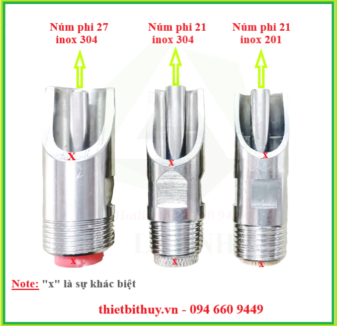 Núm uống inox cho heo - thietbithuy.vn