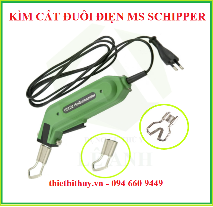 KÌM CẮT ĐUÔI HEO BẰNG ĐIỆN MS SCHIPPER