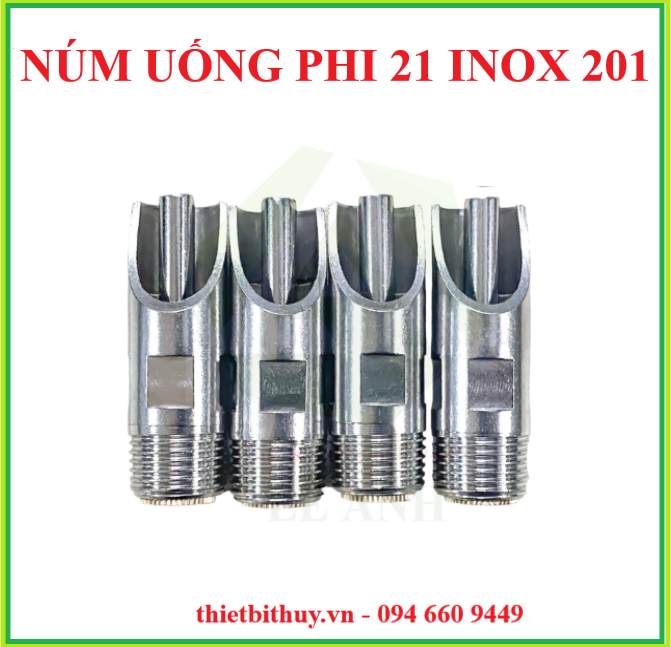 chén uống nhựa cho heo - Núm uống phi 21 - thietbithuy.vn