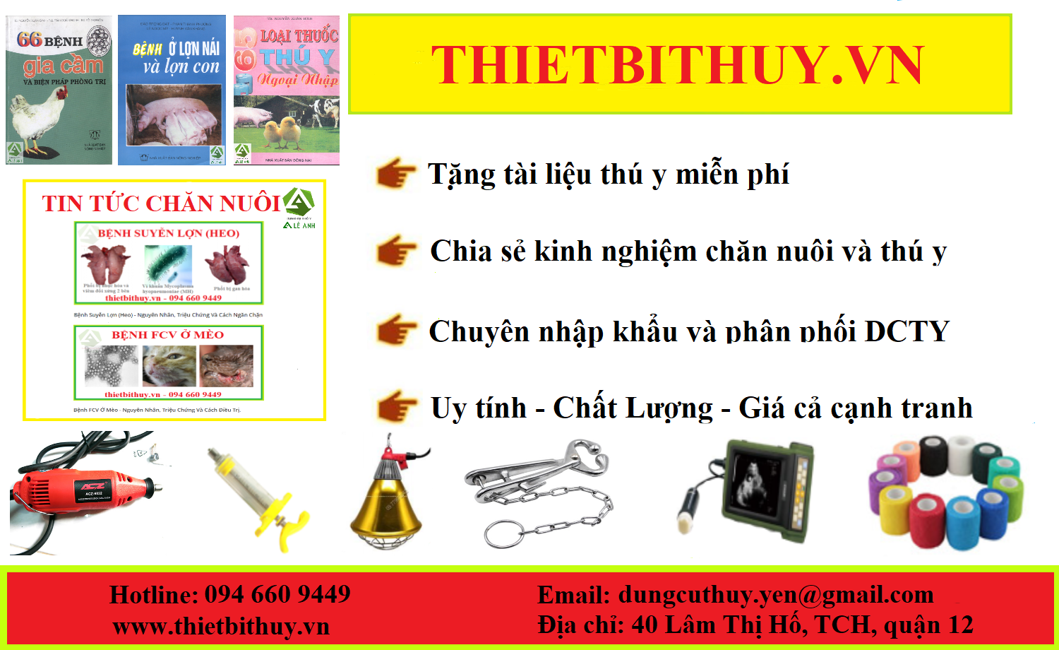 THIẾT BỊ THÚ Y - THIẾT BỊ THÚ Y LÊ ANH
